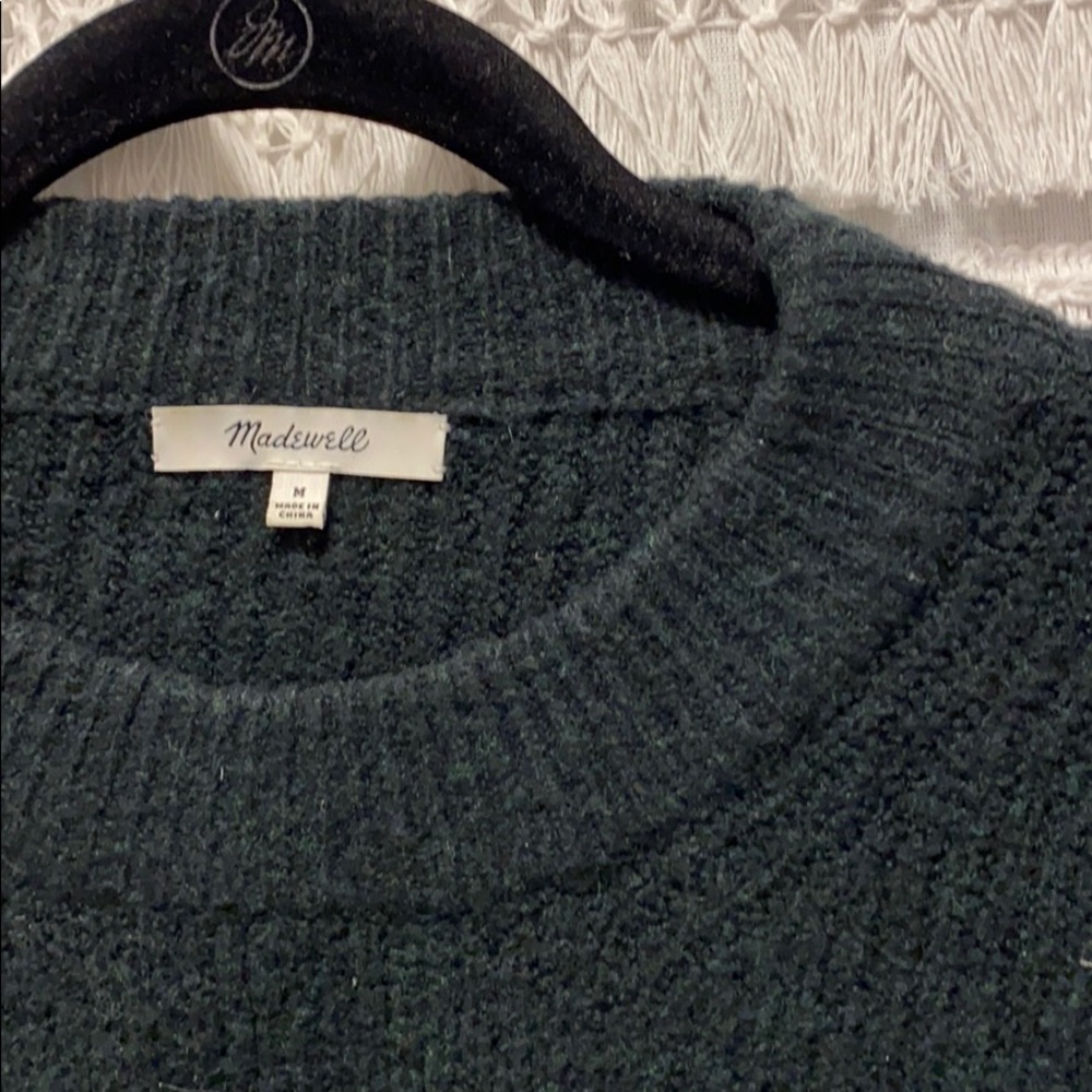 Dark green madewell merino wool sweater